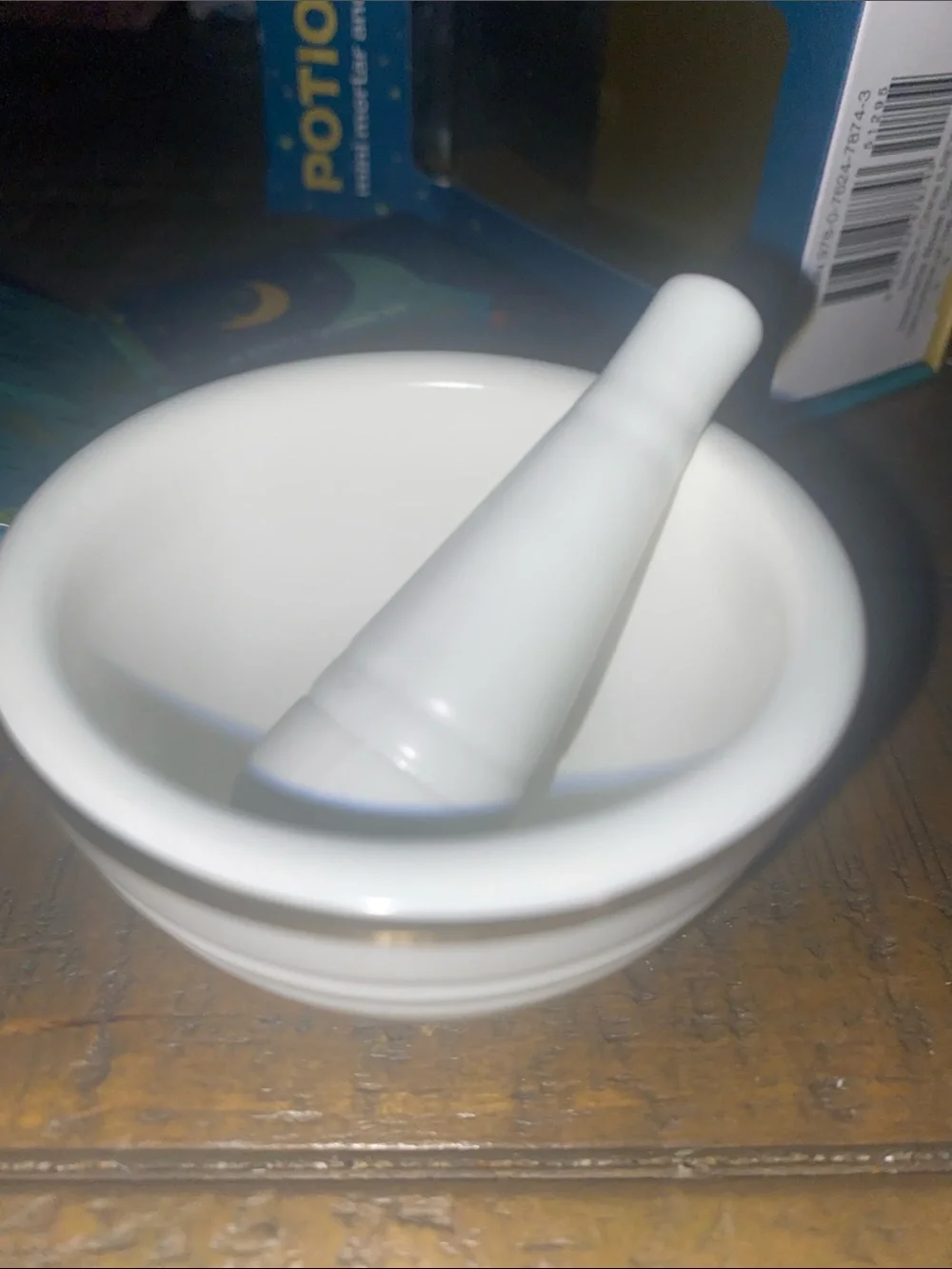 Potions Mini Mortar and Pestle Set with Guide - White